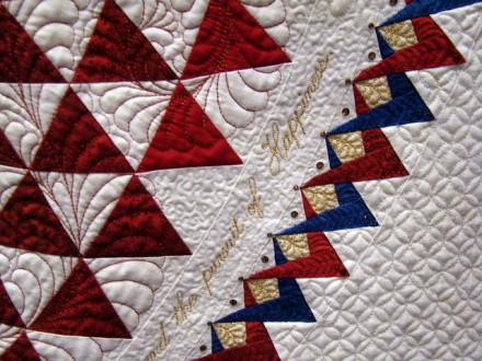 Sherry Reynolds America Let It Shine Quilt Detail 1